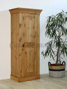 Massivholz Highboard 65x163x45cm Kiefer massiv gelaugt geölt Geschirrschrank - Bild 1 von 12