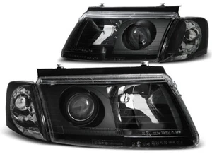 Headlights for VW Passat B5 3B 1996 1997 1998 1999 2000 VR-1628 Headlamps Black - Foto 1 di 1