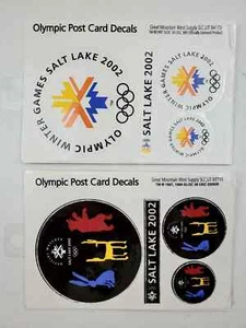 2002 Olympic Winter Games Salt Lake City Post Card Decals - Picture 1 of 4