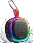 Bluetooth Speaker with RGB Light, LENRUE IPX7 Waterproof Portable Shower Speake