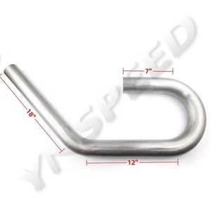 US 3" OD 45 + 180 Grados U J Combo Mandril de Escape Curva 409 Tubo de Acero Inoxidable - Imagen 1 de 8