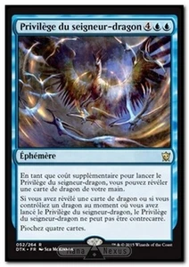 MTG Magic DTK - Dragonlord's Prerogative/Privilège du seigneur-dragon, French/VF - Picture 1 of 1
