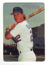 1989 Mother's Cookies Texas Rangers STEVE BUECHELE #8