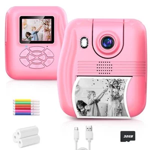 Kids Camera Instant Print, 1080P Digital Camera for Kids with Flip Lens Selfi... - Picture 1 of 7