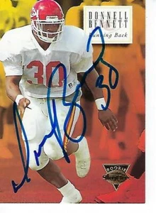 DONNELL BENNETT FIRMATO 1994 SKYBOX #191 - KANSAS CITY CHIEFS - Foto 1 di 1