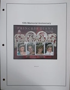 MONTSERRAT - DIANA - 10th ANNIVERSARY - SOUVENIR SHEET - MNH - Picture 1 of 1