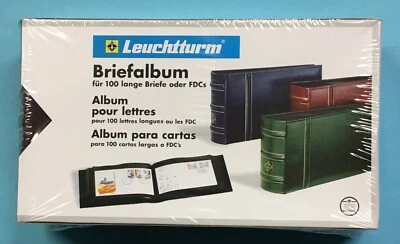 Leuchtturm Briefalbum rot für 100 Briefe DIN lang oder FDC´s, UVP 24,99 335738