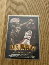 1997-98 Fleer Million Dollar Moments Hakeem Olajuwon 20