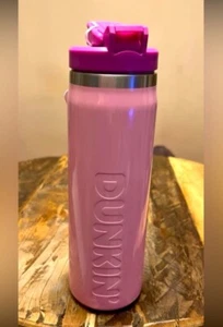 Dunkin Donuts 24 OZ Stainless Hydration Bottle PINK - Picture 1 of 11