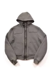 Felpa con cappuccio vintage W's cotone nylon nero reversibile taglia XL - Foto 1 di 17