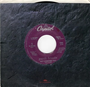 Garth Brooks – Not Counting You 1989 Capitol Country VG+ - Picture 1 of 2