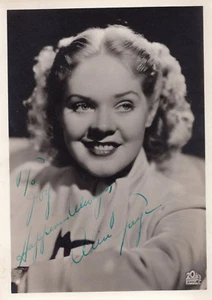 VINTAGE: "IN OLD CHICAGO" SCHAUSPIELERIN ALICE FAYE HANDSIGNIERTES FOTO - Bild 1 von 1