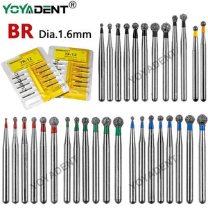 BR Dental Diamond Burs Dentistry Drills FG Dai.1.6mm For High Speed Handpiece - Picture 1 of 35