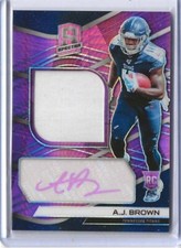 2019 SPECTRA NEON PINK AJ BROWN ROOKIE PATCH AUTO RPA 21/25 RC ROOKIE 🔥🔥 #214