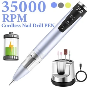 Taladro de uñas inalámbrico 35000 RPM recargable portátil lima de uñas eléctrica - Imagen 1 de 24