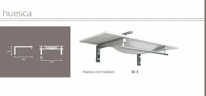 Wand-Konsole-Waschtisch-Halterung-Waschbecken Tirantes Konsolenhalterung 70 x 46 - Bild 1 von 3