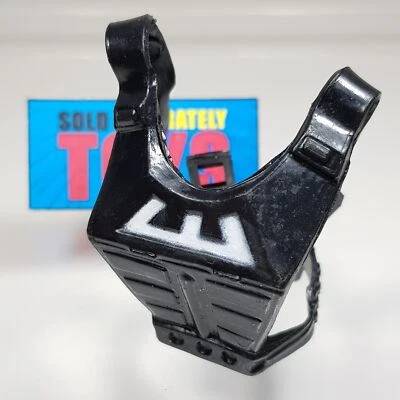 Vtg MOTU He-Man 1984 Zodak black BODY ARMOR TAIWAN harness weapon accessory part - Image 1 of 4