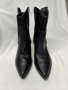 Stivali western Dolce Vita Keller donna neri ecopelle dettagli intrecciati tg 10 - Foto 1 di 7