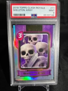Topps Clash Royale EPIC 2018 tarjeta esqueleto ejército Skarmy PSA 9 primera clasificación - Imagen 1 de 2