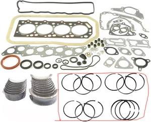 For Mitsubishi 4D56 8-V 2.5L Engine L200 L300 Pickup Pajero Bearing&Gasket Kit - Picture 1 of 9
