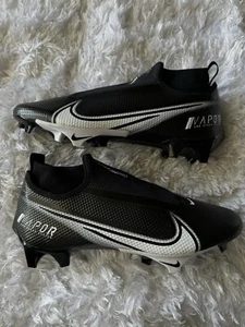 Nike Vapor Edge Pro 360 Football Cleats Black White Men's Size 13 - Picture 1 of 9