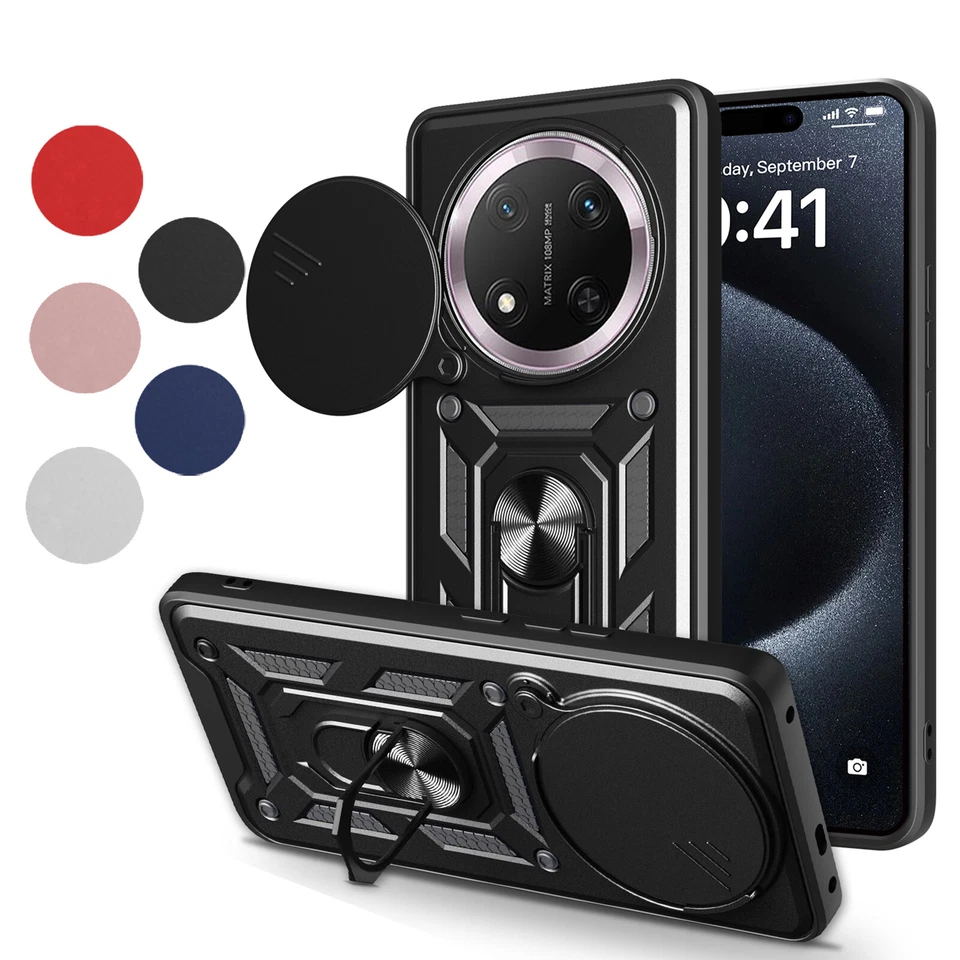 BETTERFON Outdoor Panzer Hülle Honor Magic 7 Lite Handyhülle Slide Kameraschutz Ringhalter