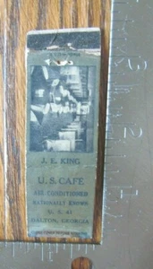 DALTON, GEORGIA: U.S. CAFÉ (1934-43 MIDGET MATCHBOOK MATCHCOVER) -F18 - Imagen 1 de 2