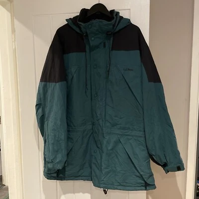 Vintage LL Bean Coat Men's Size Extra Large Green Jacket Hiking Gorpcore Shell - Image 1 of 4