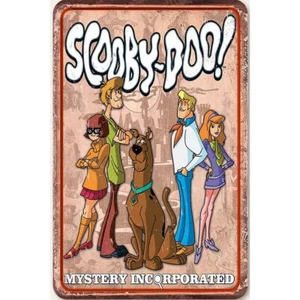 Scooby Doo Mystery Incorporated Aluminum Sign 8x12 - Picture 1 of 8