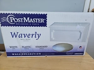 Brand New - Post Master Waverly Mailbox -White/Plastic Wall-mount/Horizontal - Picture 1 of 3