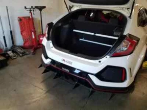 For 2017-2021 Honda Civic Type R FK8 2.0T 2WD Rear Tower Strut Bar Fast Ship - Foto 1 di 3