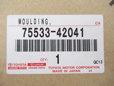 Parabrisas delantero derecho genuino OEM Toyota 75533-42041 revelar moldura 01-05 RAV4 Foto 1 de 3