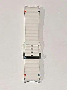 GENUINE Samsung Galaxy Watch 7 6 5 Sport Band 20mm ET-SNL30 S/M - Cream - Picture 1 of 4