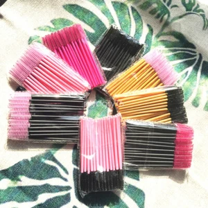 50/100Pcs Disposable Mascara Wands Makeup Eyelash Brushes Spoolies Applicator - Picture 1 of 16