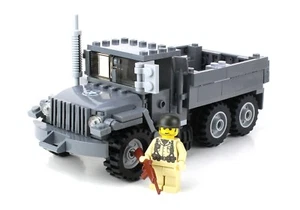 Custom M35 US Army WW2 Truck w/ minifigure made with real LEGO® bricks - Picture 1 of 3
