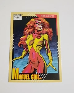 1991 Marvel Universe: Serie 2 (Impel) MARVEL GIRL "Basis Sammelkarte" #4 - Bild 1 von 2