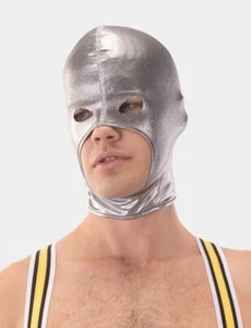 Barcode Berlin - Glossy Mask Hood Cru (Silver & Gold) - Picture 1 of 16