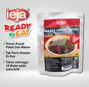 READY TO EAT MEAL Masak Hitam Daging Black Cuisine Meat 150g - Picture 1 of 2