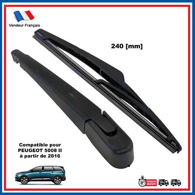 Balai Bras d'Essuie Glace Arrière Cabochon prévu PEUGEOT 5008 II - 1619237280 - Photo 1/4