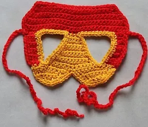 Iron Man Mask. Hand Crocheted in Australia - Picture 1 of 1