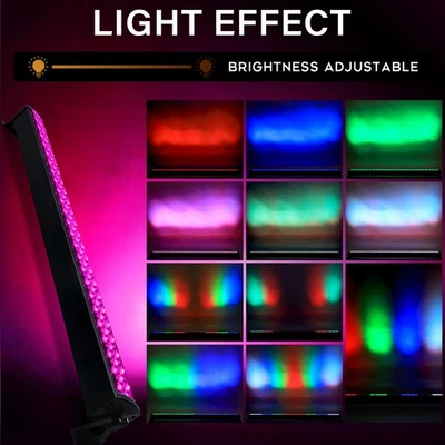 252 LED RGB Stage Wall Wash Bar Light DMX Effect DJ Party Washer Light Bar - Image 1 of 4