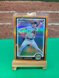 2010 Bowman Chrome Draft BDP46 ORANGE REFRACTOR Braves Jonny Venters RC 17/25 - Bild 1 von 2