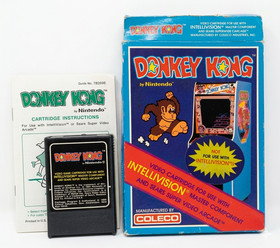 Donkey Kong Intellivision Super Video Arcade 1982 CIB Box Video Game Ships Fast