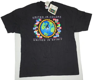 Vintage 1996 Atlanta USA Olympische Spiele T-Shirt Herren XL Einzelnaht Schwarz Tee Neu - Bild 1 von 7