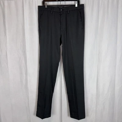 Haggar Pants Mens 34x36 Black Cool 18 Pro Straight Fit Dressy Casual Office Golf - Image 1 of 4