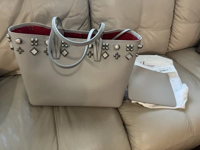 Christian Louboutin Cabata Spike Large Tote Shoulder Bag Goose - NWT - Image 1 of 4