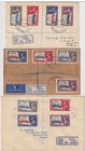 Cyprus Covers 1935 KGV Silver Jubilee ¾pi-9pi Sets Registered Nicosia