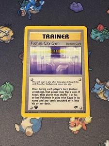 Pokémon Cards Fuchsia City Gym 114/132 Gym Challenge FIRST EDITION - (NM) - Picture 1 of 3