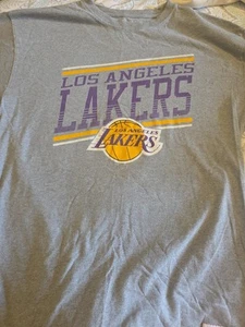 mitchell & Ness Los Angeles Lakers Grey T Shirt In Xl - Imagen 1 de 5