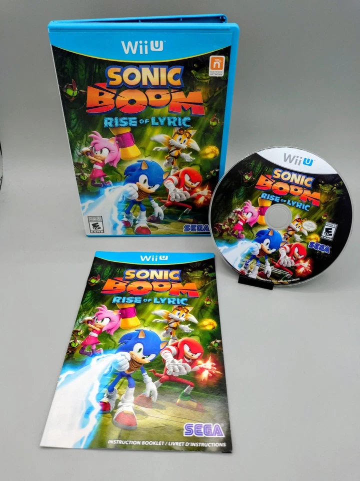 Sonic Boom Rise of Lyric Wii U Nintendo CIB! Like New Condition Next Day Ship - Image 1 of 2